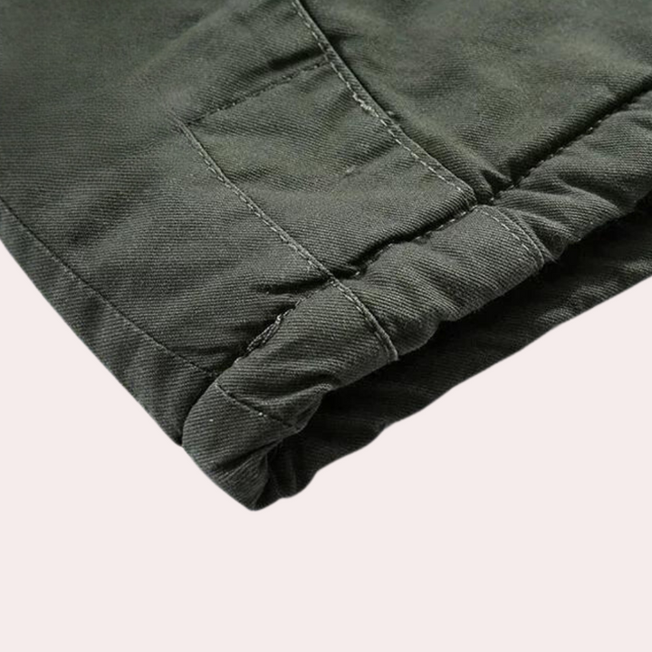 Men's Winter Jacket with Warm Hood - Logan-Green-S-State of Style