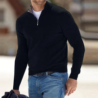 Men's Zip Sweater - Mason-Black-S-State of Style