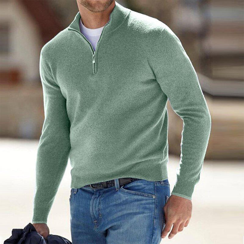 Men's Zip Sweater - Mason-Green-S-State of Style