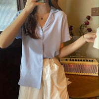 MerelsBlouse | Women's Elegant & Versatile Blouse-Baby Blue-M-State of Style