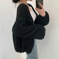 MerelsVest | Women's Stylish Knit Cardigan-Beige-One size fits all-State of Style