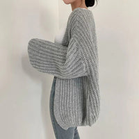 MerelsVest | Women's Stylish Knit Cardigan-Beige-One size fits all-State of Style