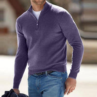 Merino Men's V-Neck Sweater - Torino-Purple-S-State of Style