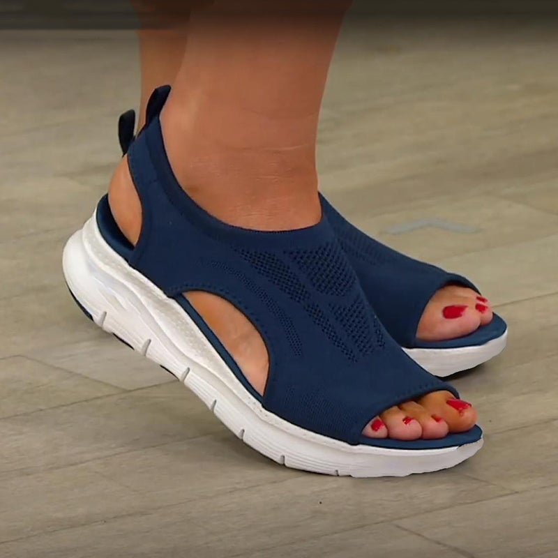 Mesh Plateau Sandals for Women – Nova-Blue-3-State of Style