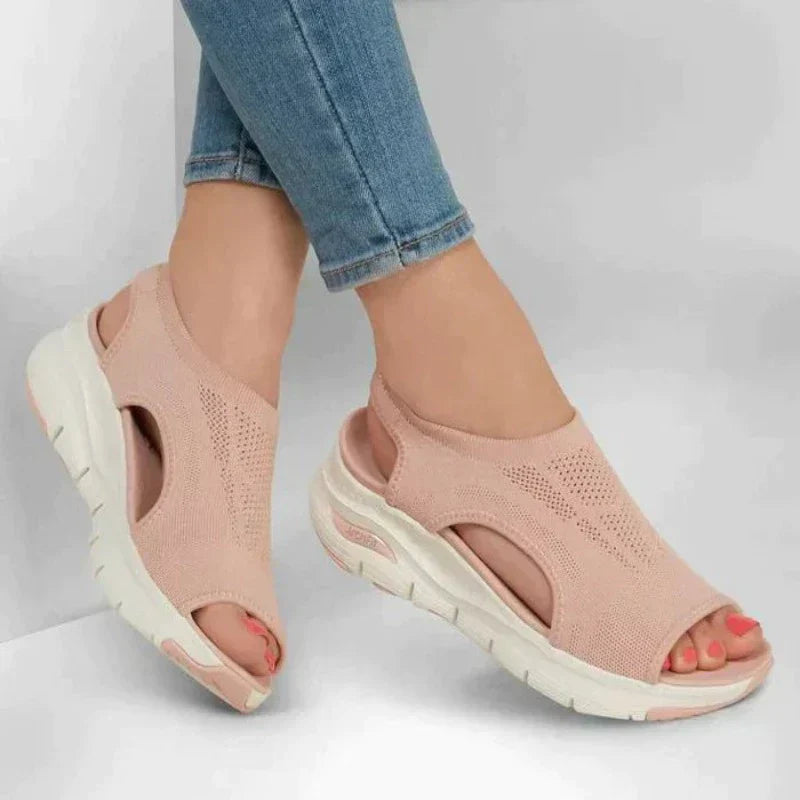 Mesh Plateau Sandals for Women – Nova-Blue-3-State of Style