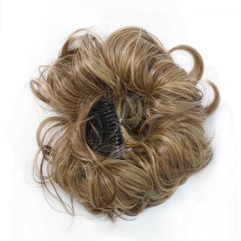 Messy Clip-in Bun with Side Clip – Elina-Black-State of Style