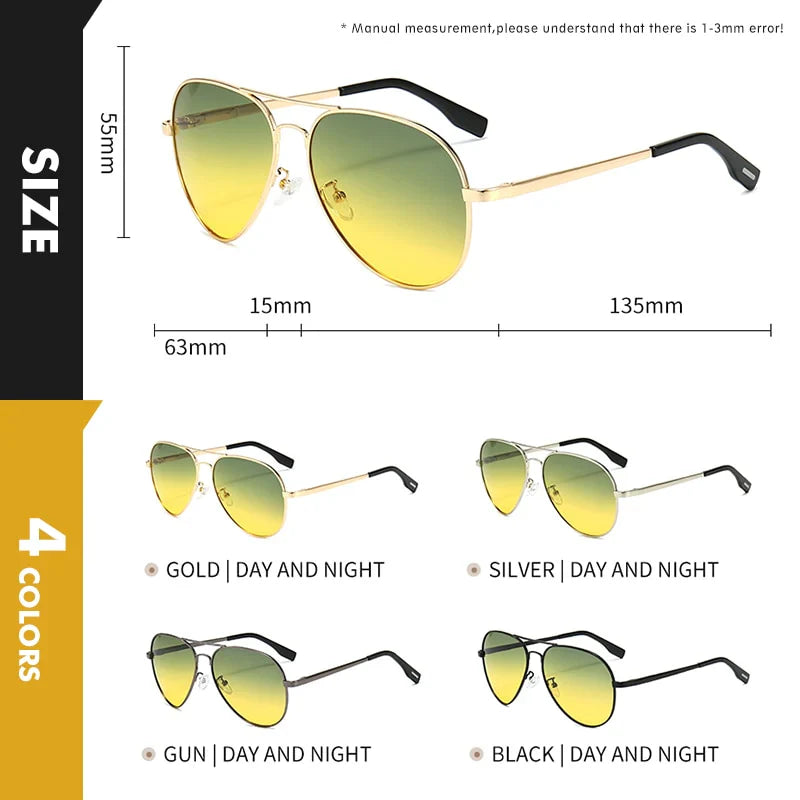 Metal Frame Polarized Sunglasses – Timeless Style & Superior Clarity-Black-State of Style
