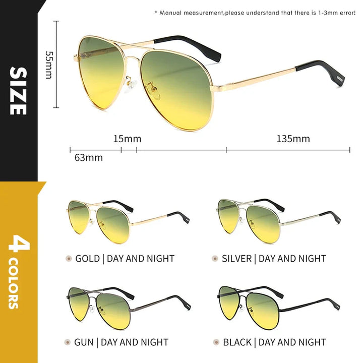 Metal Frame Polarized Sunglasses – Timeless Style & Superior Clarity-Black-State of Style