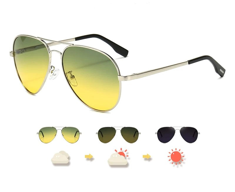 Metal Frame Polarized Sunglasses – Timeless Style & Superior Clarity-Silver-State of Style