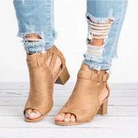 Mia - Orthopedische Grijze Enkellaars Sandalen-Grijs-34-State of Style