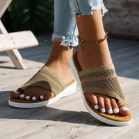 Mia - Orthopedische Grijze Mesh Slippers-Grijs-36-State of Style