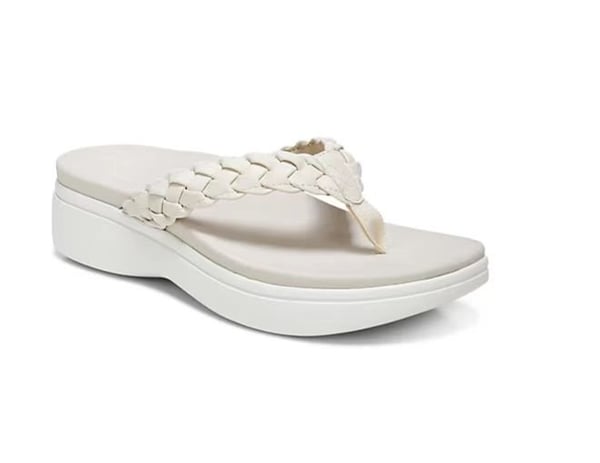 Mia - Orthopedische Rode Geweven Sandalen-Beige-36-State of Style