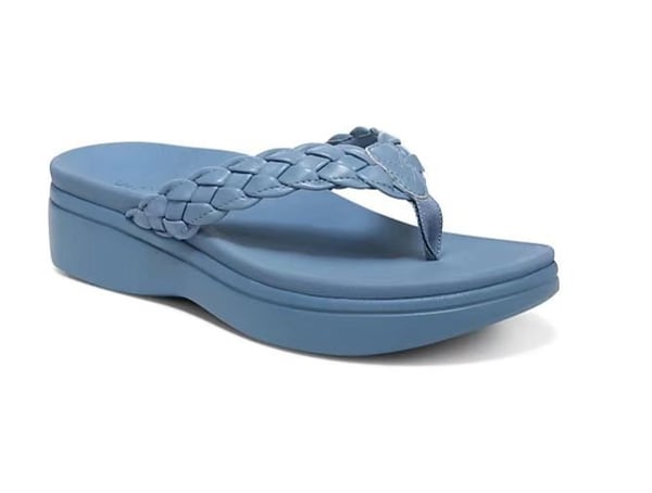 Mia - Orthopedische Rode Geweven Sandalen-Blauw-36-State of Style