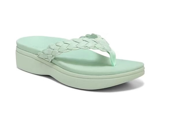 Mia - Orthopedische Rode Geweven Sandalen-Groen-36-State of Style