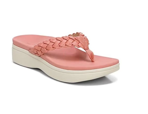 Mia - Orthopedische Rode Geweven Sandalen-Lichtroze-36-State of Style