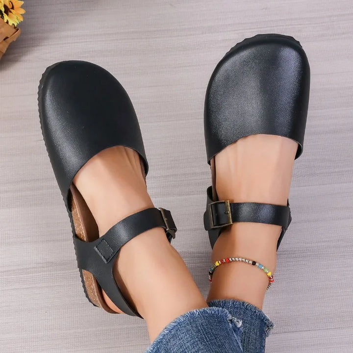 Mia - Orthopedische Zwart Elegante Sandalen-Black-36-State of Style