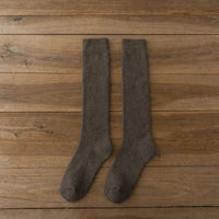 Michael Traditional Socks – 3-Pack Warm Cotton Knee-High Terry Socks-Brown-State of Style