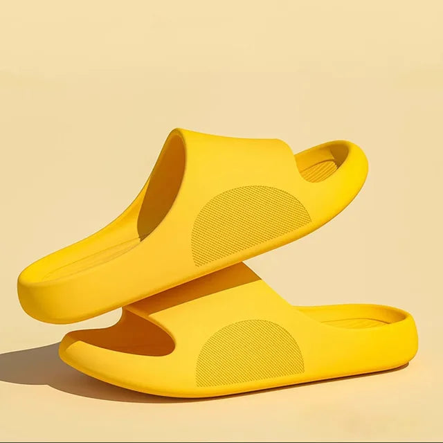 Michiel - Orthopedische Comfort Zwarte Slippers-Geel-36-37-State of Style