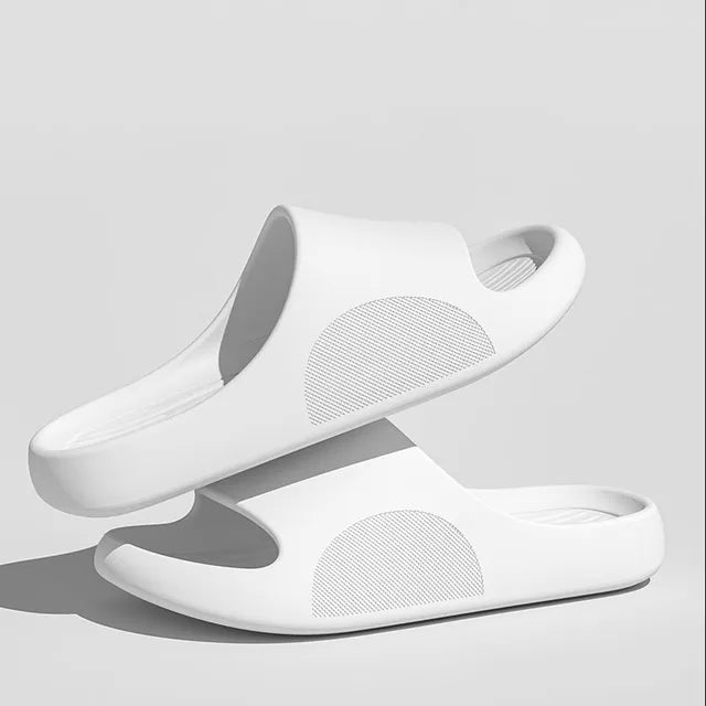 Michiel - Orthopedische Comfort Zwarte Slippers-Wit-36-37-State of Style