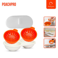 Microwave Egg Poacher Set - EggEase-Orange-State of Style