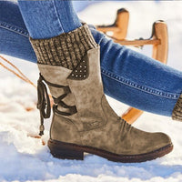 Mid-Calf Snow Boots for Women - Bianca-Brown-4.5-State of Style