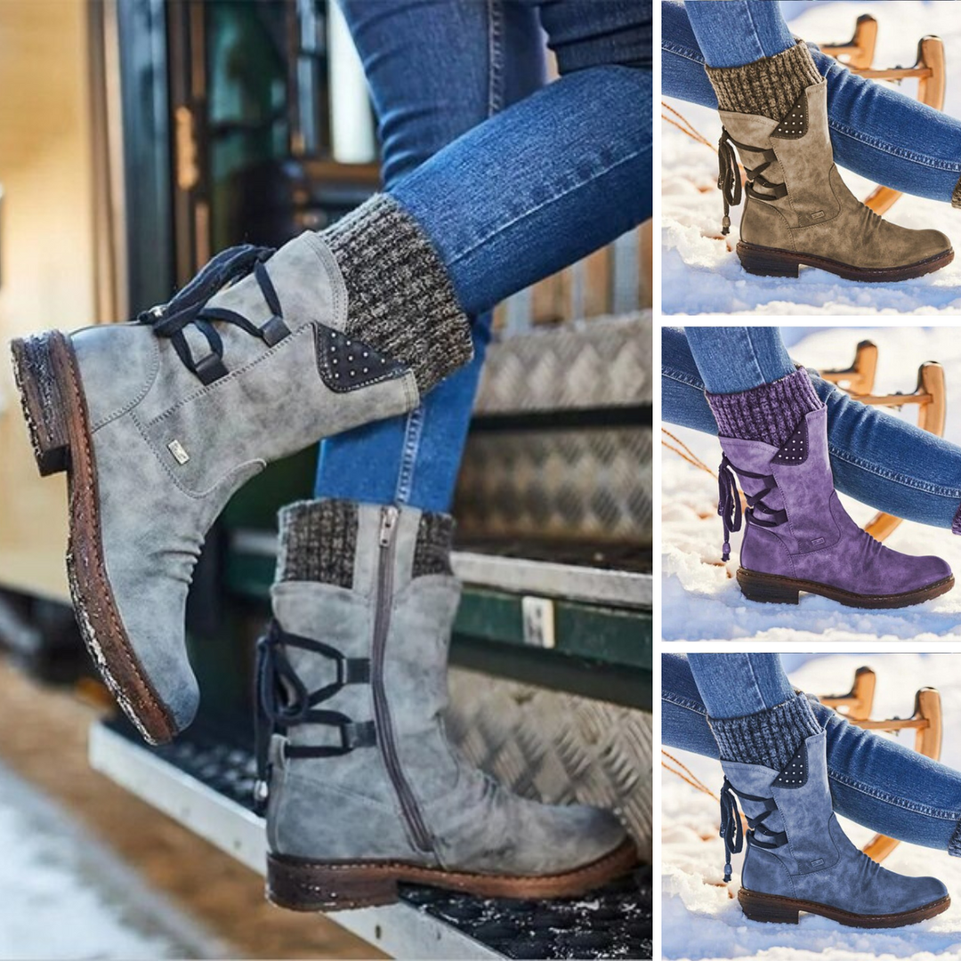 Mid-Calf Snow Boots for Women - Bianca-Brown-4.5-State of Style