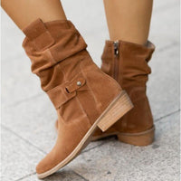 Mid-Calf Winter Boots with Heel - Iris-Beige-4-State of Style