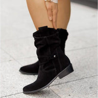 Mid-Calf Winter Boots with Heel - Iris-Beige-4-State of Style