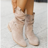 Mid-Calf Winter Boots with Heel - Iris-Beige-4-State of Style