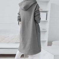 Mid-Length Hooded Jacket | Stylish & Comfortable-Gray-S-State of Style