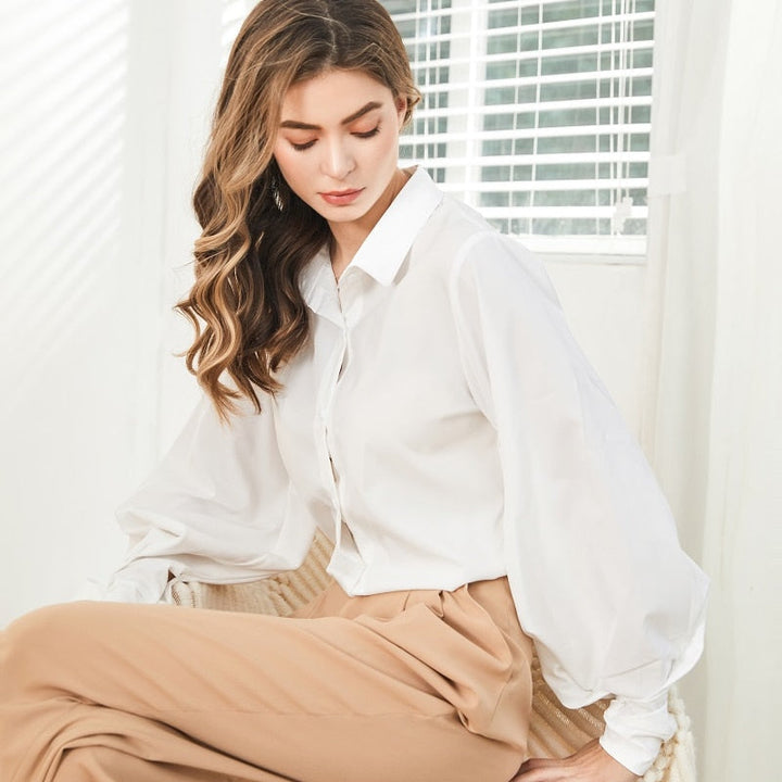 MiesjesBlouse | Women's Sophisticated Elegant Blouse-Black-S-State of Style