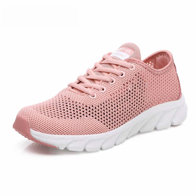 MiesjesSneaks | Women's Sporty Casual Sneakers-Pink-4.5-State of Style