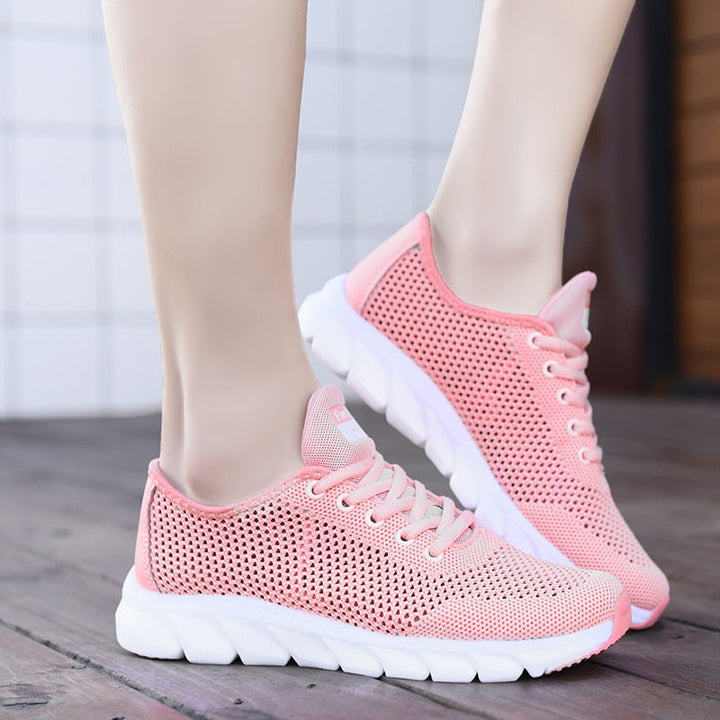 MiesjesSneaks | Women's Sporty Casual Sneakers-White-4.5-State of Style