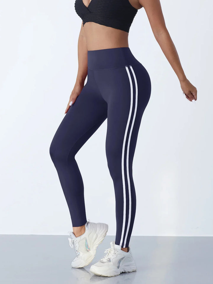 Mila High-Waist Yoga Leggings-Blue-S-State of Style
