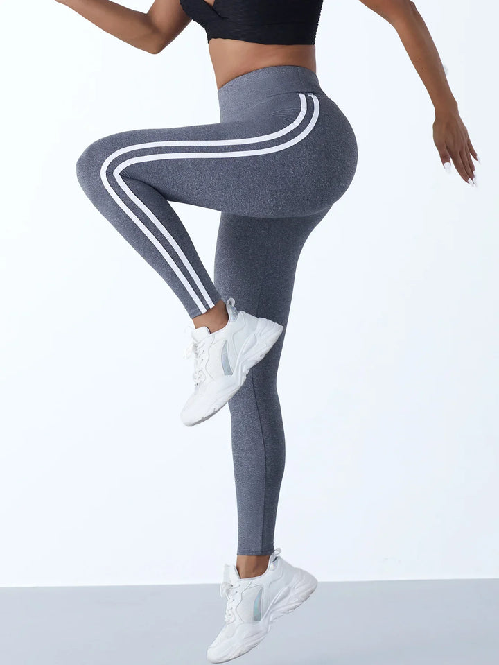 Mila High-Waist Yoga Leggings-Grey-S-State of Style
