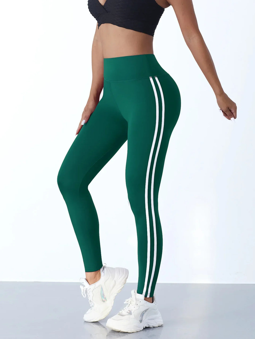Mila High-Waist Yoga Leggings-Grey-S-State of Style