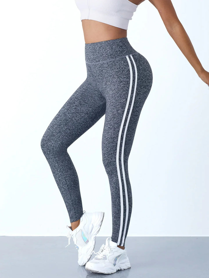Mila High-Waist Yoga Leggings-Grey-S-State of Style