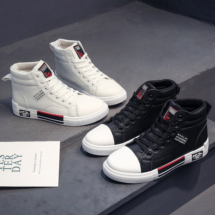 MilasShoe | Women's Elegant High-Top Footwear-White-8.0-State of Style