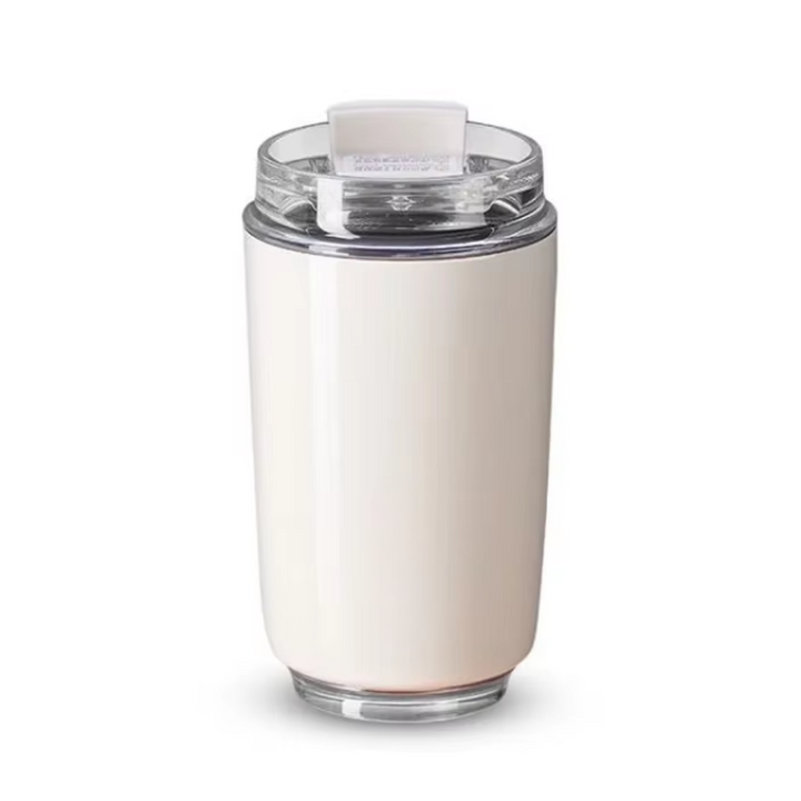 Milk White Insulating Travel Mug – Stainless Steel Thermos Flask-State of Style