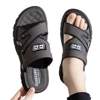 Milo - Donkerbruine Slippers-Donkergrijs-40-State of Style