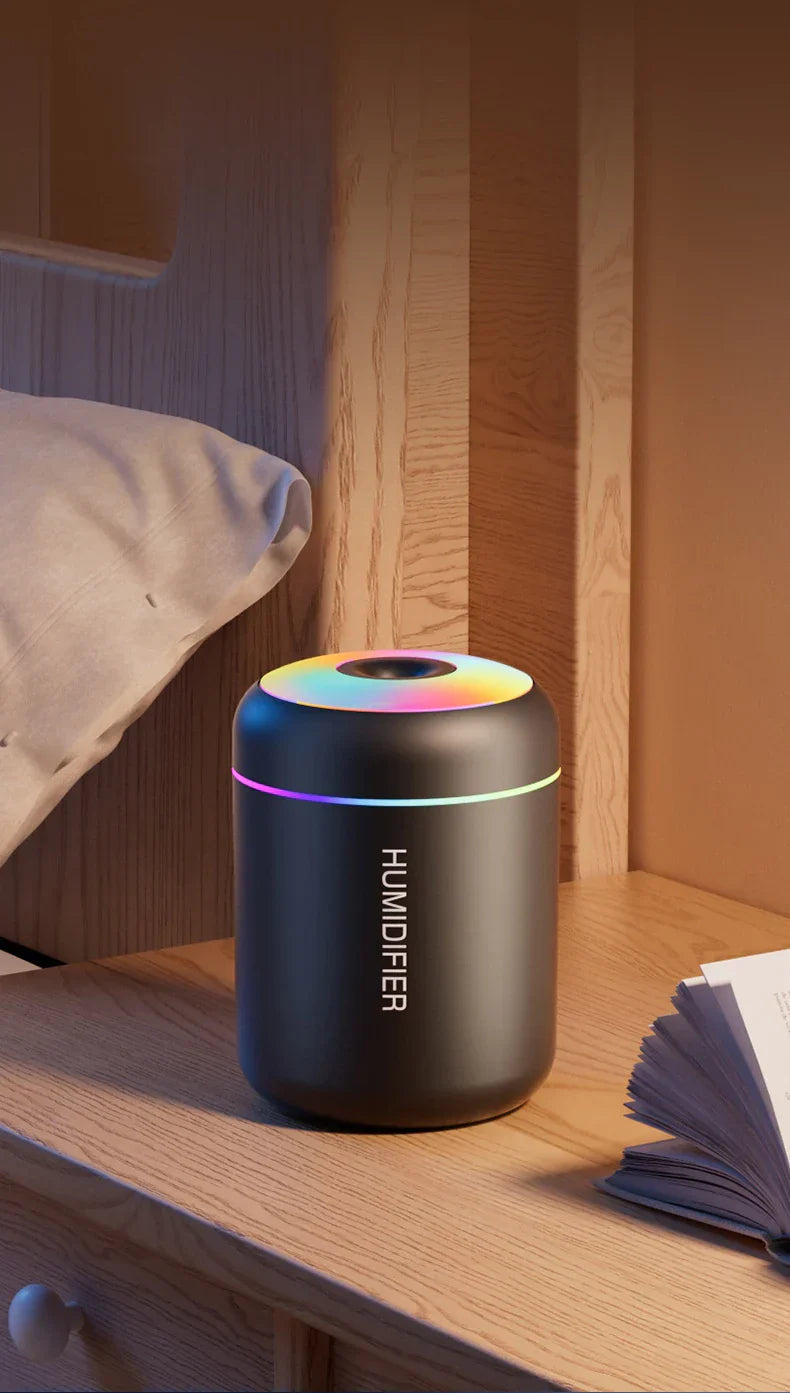 MINI AIR HUMIDIFIER WITH AROMATHERAPY - USB POWERED - PERFECT FOR CAR AND BEDROOM-White-State of Style