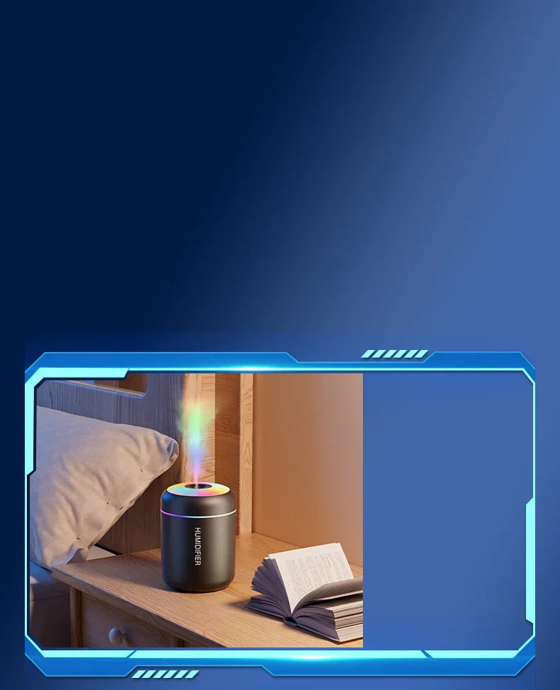 MINI AIR HUMIDIFIER WITH AROMATHERAPY - USB POWERED - PERFECT FOR CAR AND BEDROOM-White-State of Style