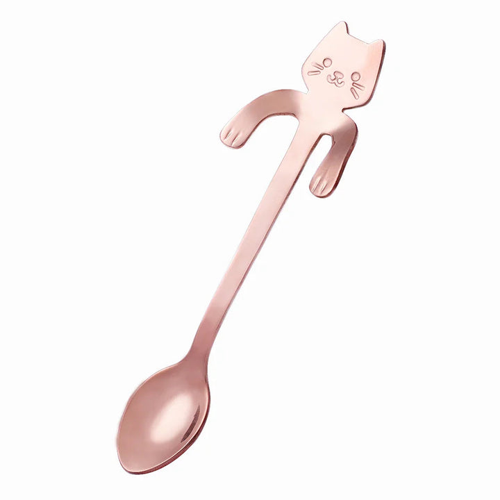 Mini Cat Spoon in Stainless Steel - Whiskra-Rose gold-State of Style