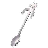 Mini Cat Spoon in Stainless Steel - Whiskra-Silver-State of Style