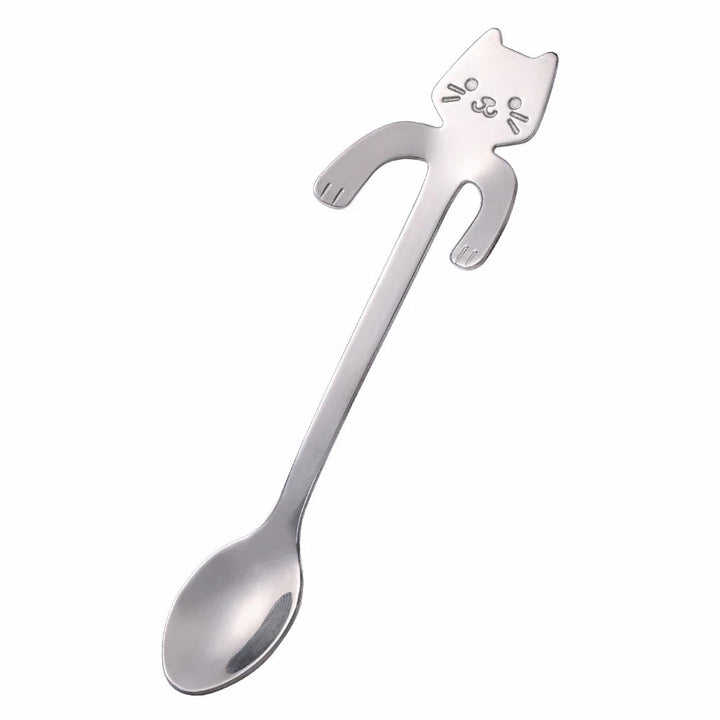 Mini Cat Spoon in Stainless Steel - Whiskra-Silver-State of Style