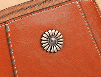 Mini Learning Crossbody Bag with Floral Detail - Liora-Brown-State of Style