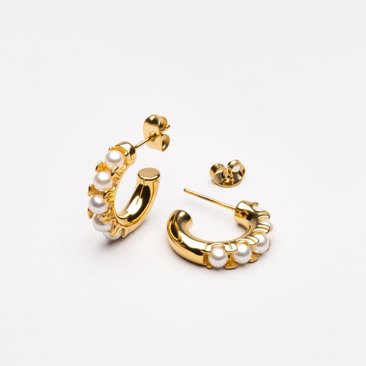 Mini Pearl Earrings - Liora-State of Style