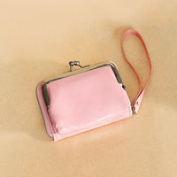Mini Women's Wallet with Wrist Strap – Compact & Stylish Card Holder-Pink-State of Style