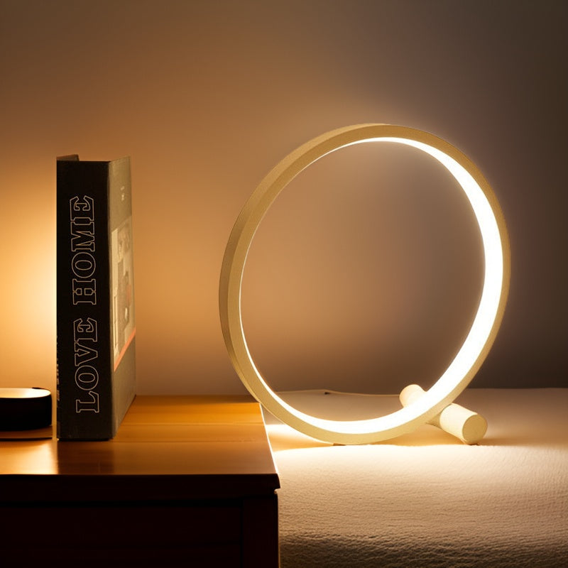 Minimalist Dimmable Table Lamp - EclipseAura Lamp-White-Cool White-Touch-State of Style
