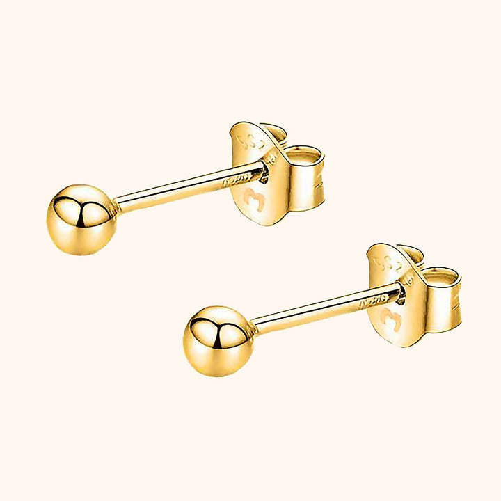 Minimalist Stud Earrings - Lunara-2 mm-18K Gold-Plated-State of Style